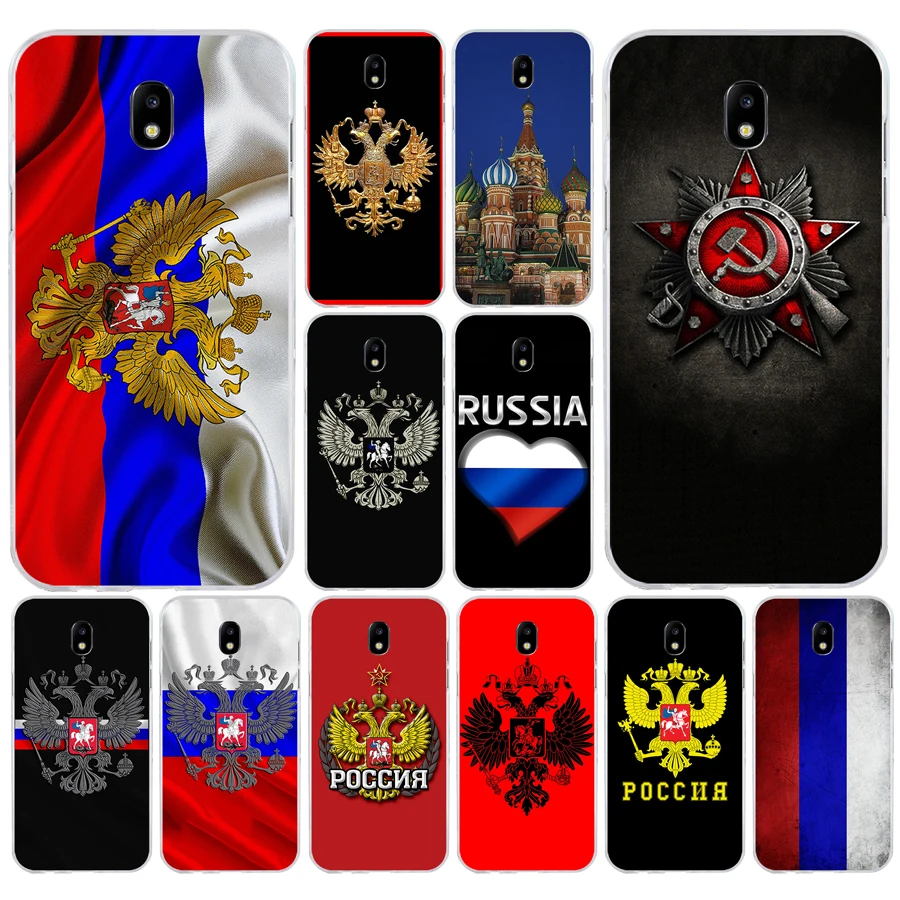 

131A Russian flag national emblem Soft Silicone Tpu Cover phone Case for Samsung galaxy j3 j5 j7 2016 2017