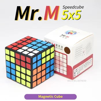 

Shengshou 5x5x5 Magnetic Cube 5x5 Mrm Speed Cube Magic Magnet Cubes Mr.r Fast Cubo Magico 5*5 Magnets Cube Black Game Puzzle