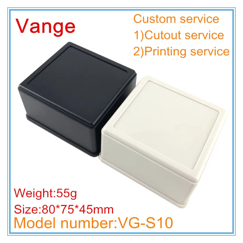 

1pcs/lot desktop electronic junction box 80*75*45mm ABS plastic instrument shell chassis for industrial control device