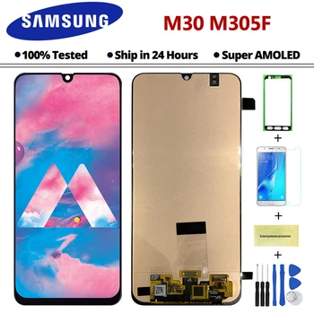 

6.4'' Original Super Amoled LCD For Samsung Galaxy M30 M305F Replacement LCD Display With Touch Screen Digitizer Assembly
