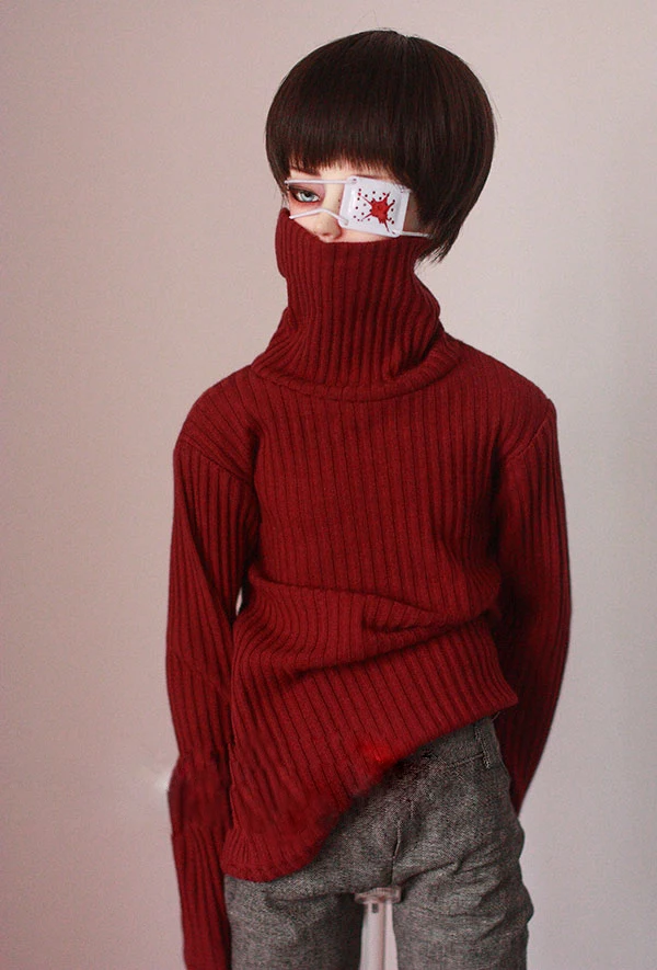 BJD doll colthes с высоким воротником, полосатый свитер с лацканами в полоску для 1/3 1/4 BJD DD SD MSD MDD SD17, аксессуары для одежды Uncle SSDF2