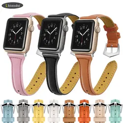 Кожаный ремешок для Apple watch band 4 мм 44 мм 40 мм Aple watch correa мм 42 мм 38 мм браслет наручный ремень ремешок для часов iwatch серии 4 3 2 1