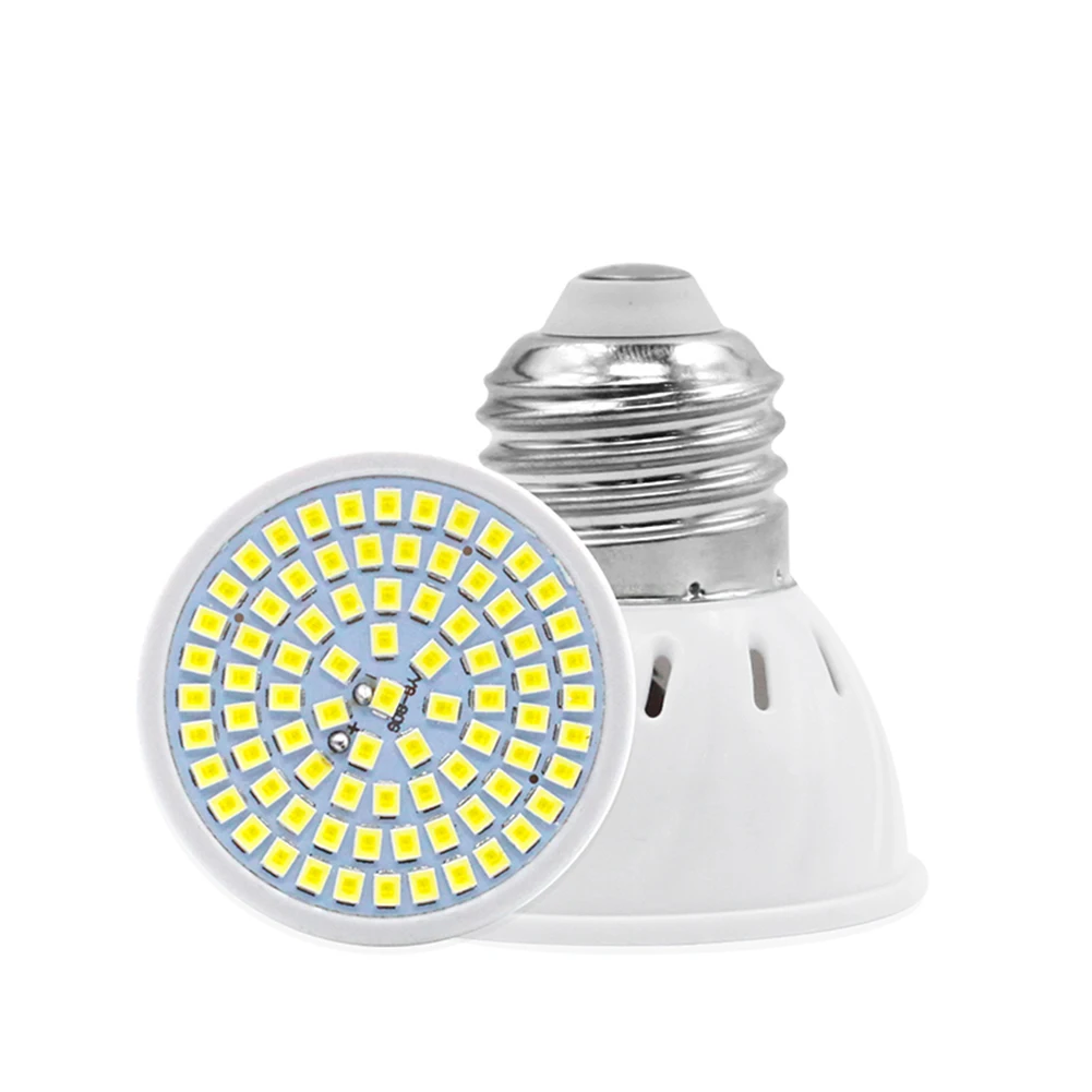 

E27 E14 MR16 GU10 Lampada LED Bulb 220V 240V Bombillas LED Lamp Spotlight 48 60 80 LED 2835 SMD Lampara Spot cfl