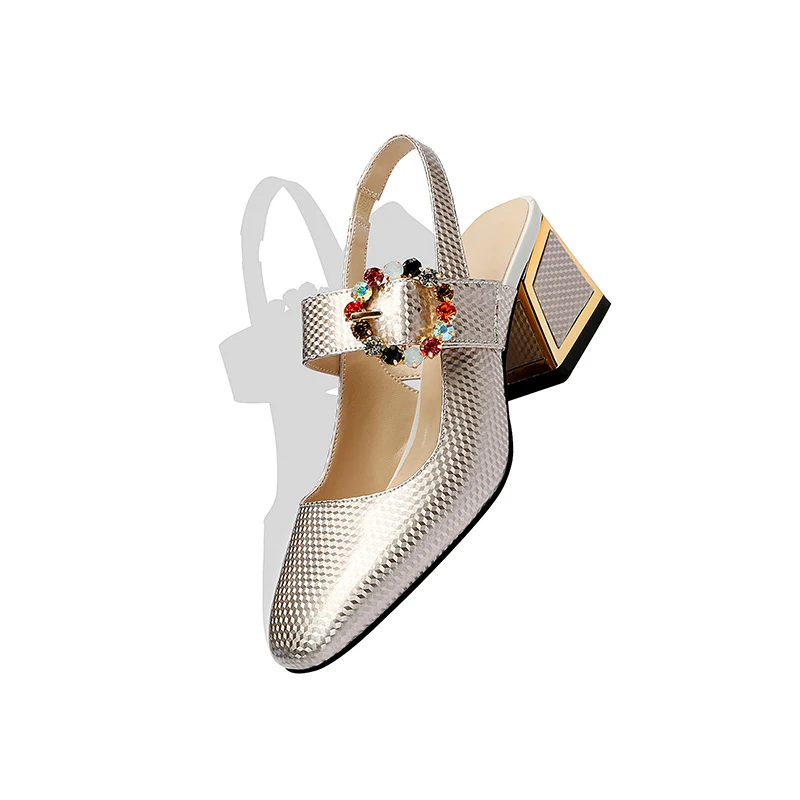 

2019 Ankle Strap Heels Women Sandals Summer Shoes Women Open Toe Chunky High Heels Party Dress Sandals Big Size