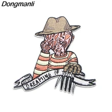 P3730 Dongmanli Freddy krueger Embroidered Anime Sew Iron on Applique Badge for Clothes T-shirt backpack P3730 Dongmanli Freddy krueger Embroidered Anime Sew Iron on Applique Badge for Clothes T-shirt backpack