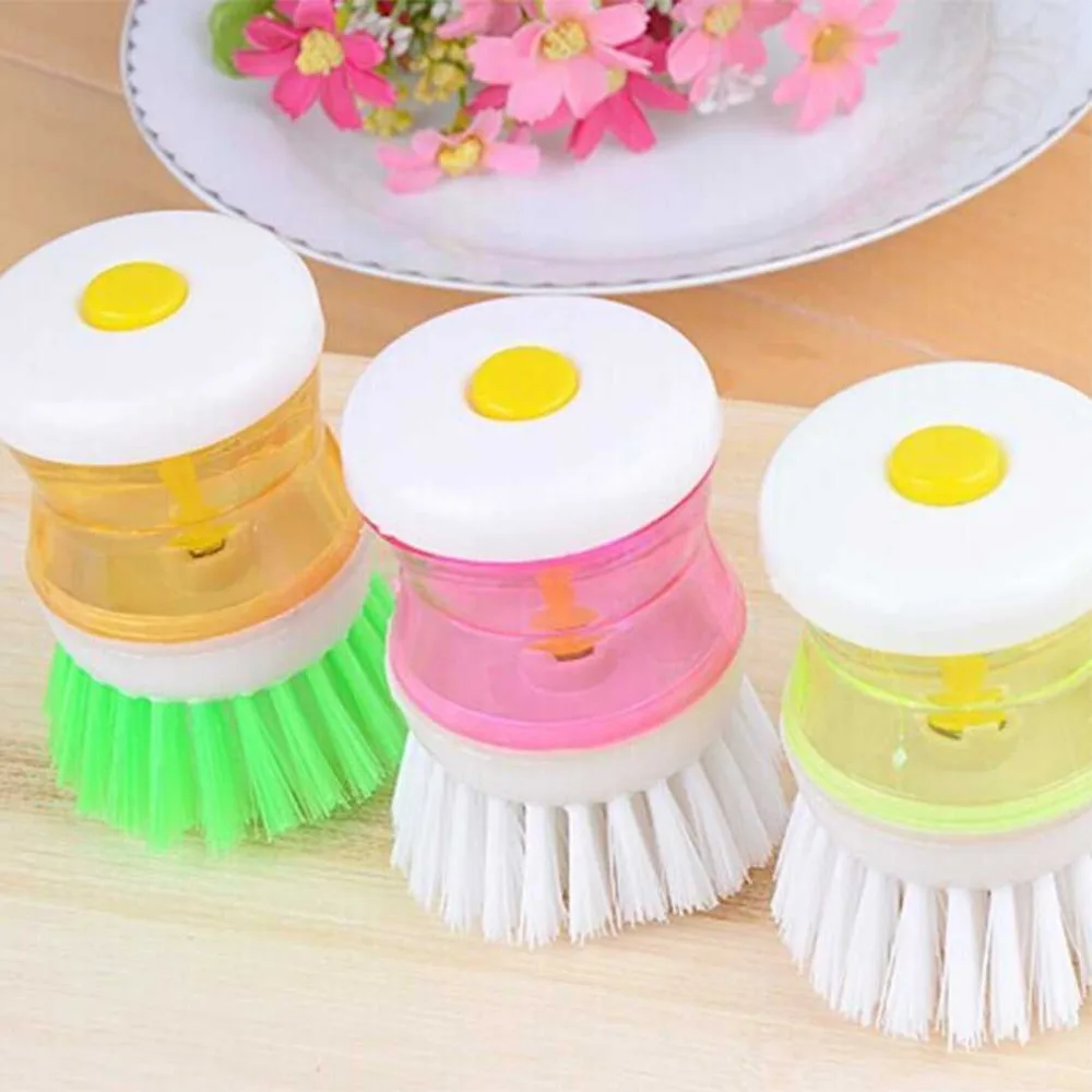 

Random Color Loverly Kitchen Brush Washing Tool Pot Pan Dish Bowl Brush Scrubber Cleaning Cleaner Kitchen Helper Drop Shipping