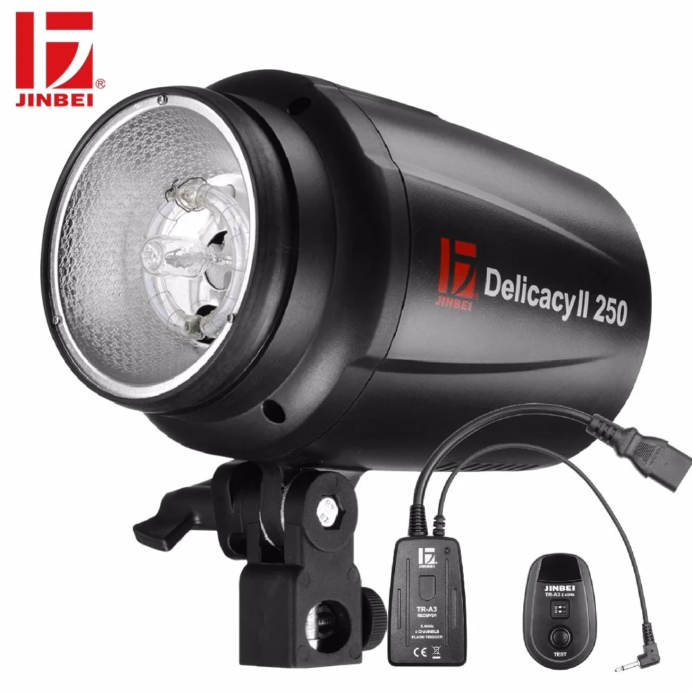 

JINBEI DII-250 Studio Photography Strobe Photo Flash with TR-A3 Trigger Kit 250W Compact Studio Lightening Port Pro Flashgun