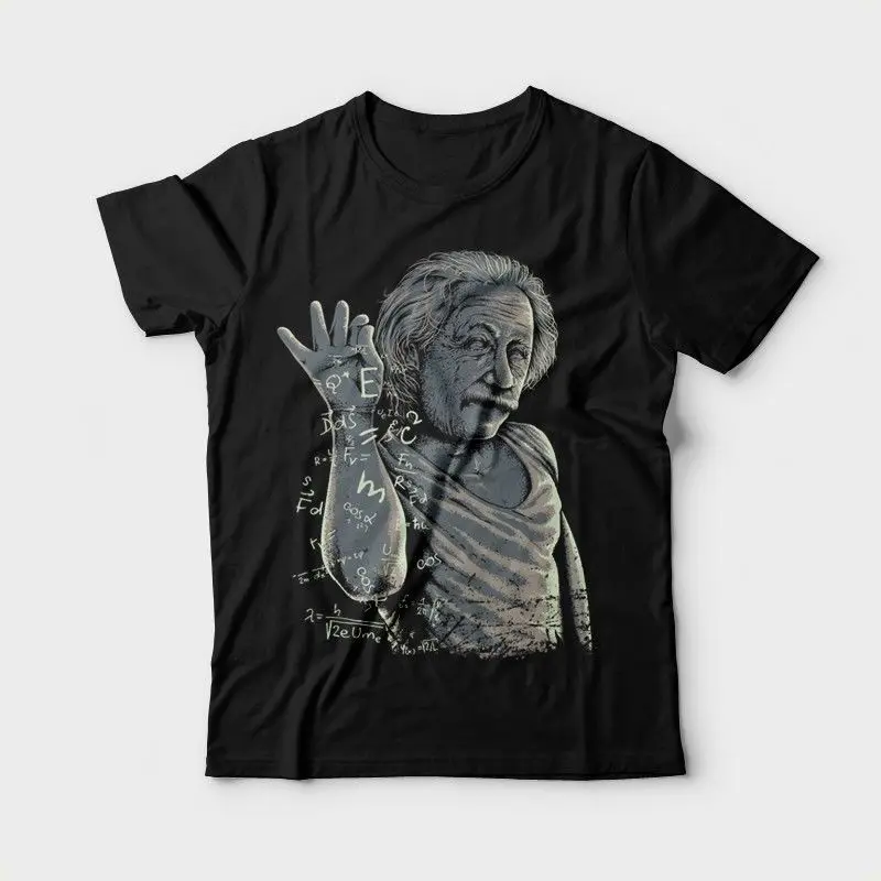 

ALBERT EINSTEIN SALT BAE T SHIRT FUNNY INTERNET MEME SCIENCE GEEK Cartoon t shirt men Unisex New Fashion tshirt Loose Size