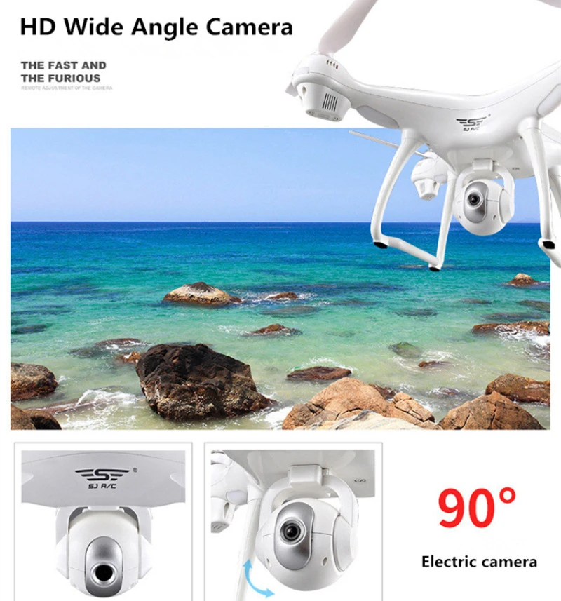 SJRC S70W Дрон с GPS поддержкой Wi Fi FPV 1080 P Gimbal Камера бесщеточный Quadcopter Drone Follow Me (следуй