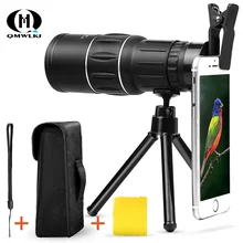 High Definition Telescope 16x52 Dual Focus Optic Lens phone lens Monocular Scope Multi Coating Lenses For iphone Huawei Samsun highpro 55mm 3 0x digital optic super high definition telephoto af lens filter black