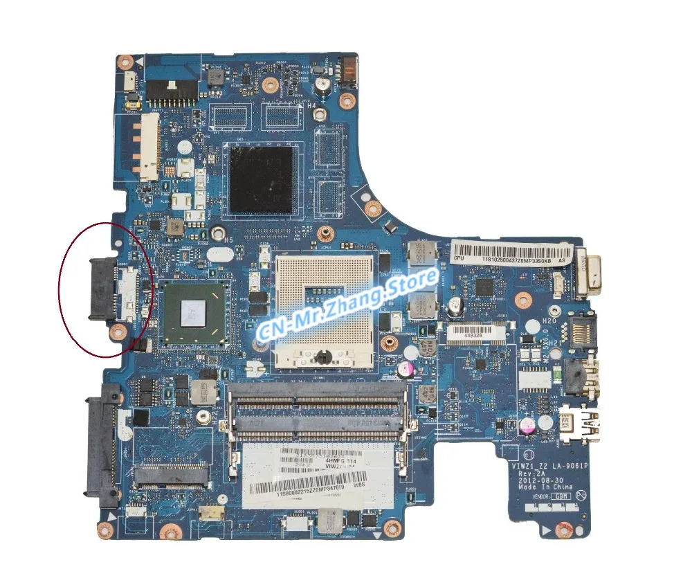 

Подержанная материнская плата SHELI для ноутбука Lenovo Z400 P400 11S90002215 90002215 DDR3 VIWZ1_Z2 LA-9061P