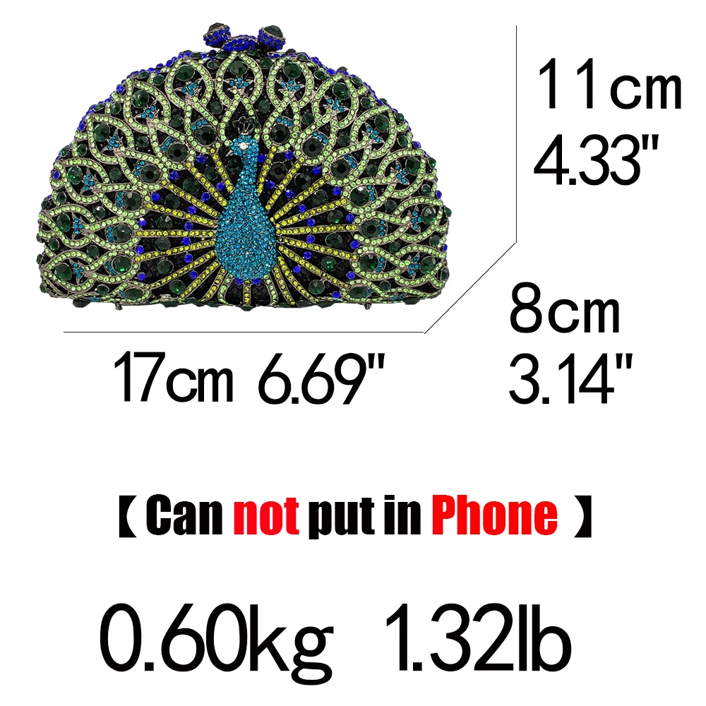Бутик De FGG Зеленый Кристалл для женщин павлин клатч вечерняя сумочка вечерние Minaudiere сумочка свадебные клатчи Свадебный алмаз кошелек