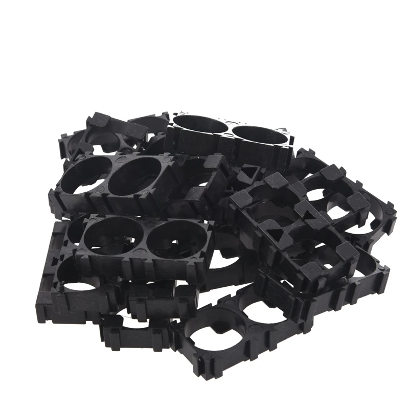 

20x 18650 Lithium Battery Double Holder Bracket for DIY Cell Pack Black #8