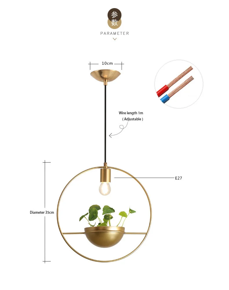 Plantas de Ouro Vitrine do Norte da Europa Mesa de Estudo Simples Modern Lustre Varanda Rodada Restaurante Bar Led 9 Simples Modern Led Lustre Varanda Plantas de