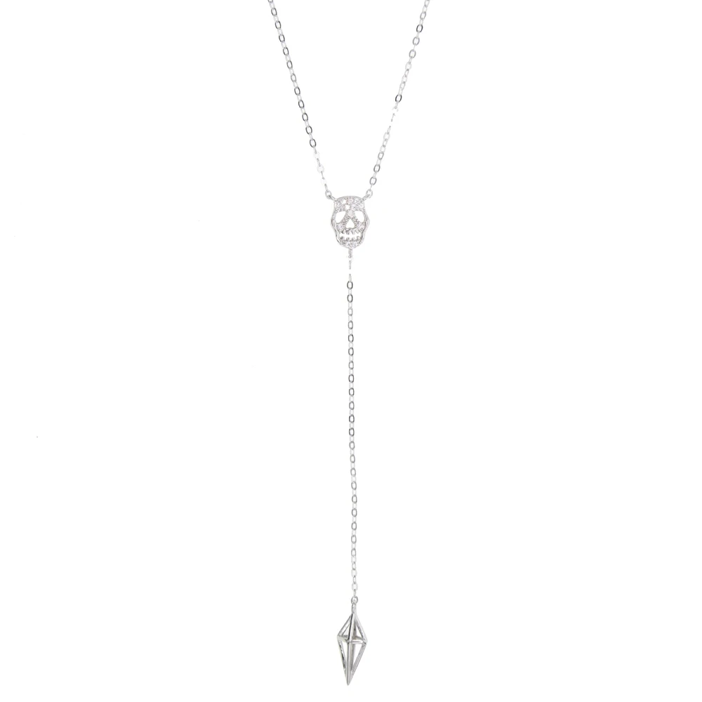 silver necklace 41+5cm Y (11)