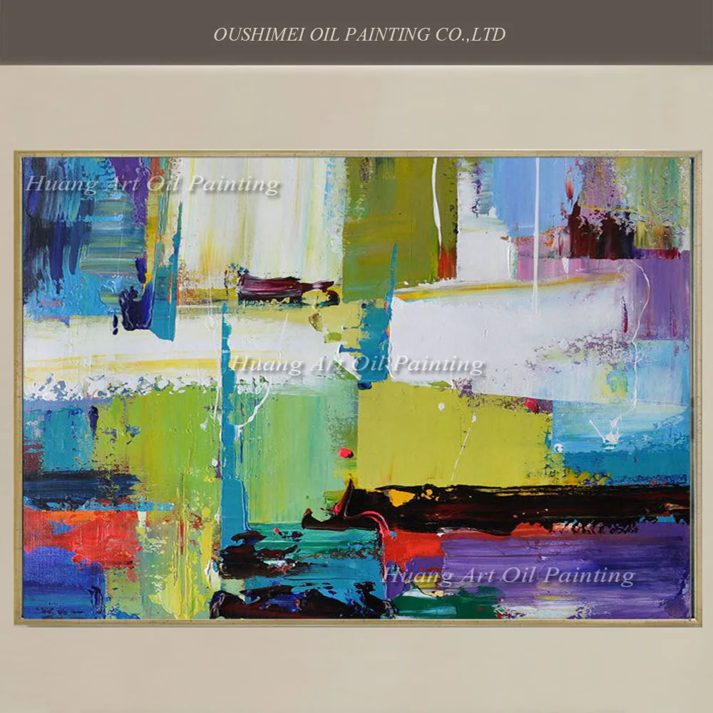 

Modern Style Abstract Oil Painting on Canvas Handmade Knife Landscape Oil Picture Decorative Painting Wall Art Picture No Frame