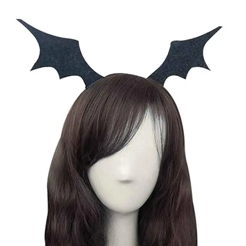 

Cute Women Girl Headbands Halloween Animal Ears Devil Wings Bat Cosplay Hairband Hair Band Used in Costume Party New