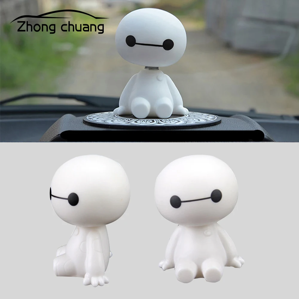 Мультяшный пластиковый робот Baymax встряхивающая головка автомобильные