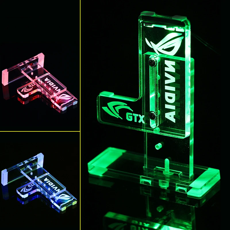 Подставка для видеокарт DIY монтажный кронштейн подходит GTX 1080 1070 1050ti светодиодный