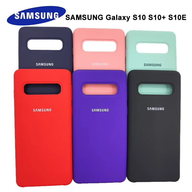 

Original Samsung Galaxy S10 Plus S10E Liquid Silicone Case Silky Soft-Touch Finish Back Protective Cover for Galaxy S10+ S10 E