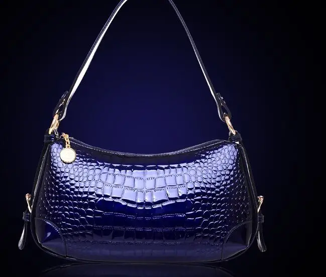 

2017 new paint bag lady crocodile portable Shoulder Bag