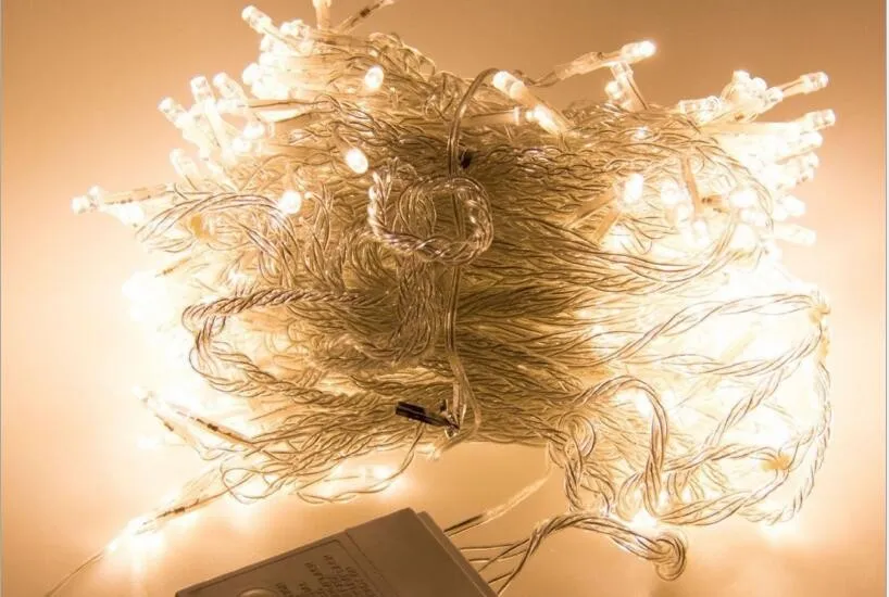 Luzes de Natal ao ar Luzes da Corda Luces de Navidad Novo m Guirlanda Led Livre Decoração Guirlandas Cortina Cristmas Ano 220 v 6x3 10 Fios de LED