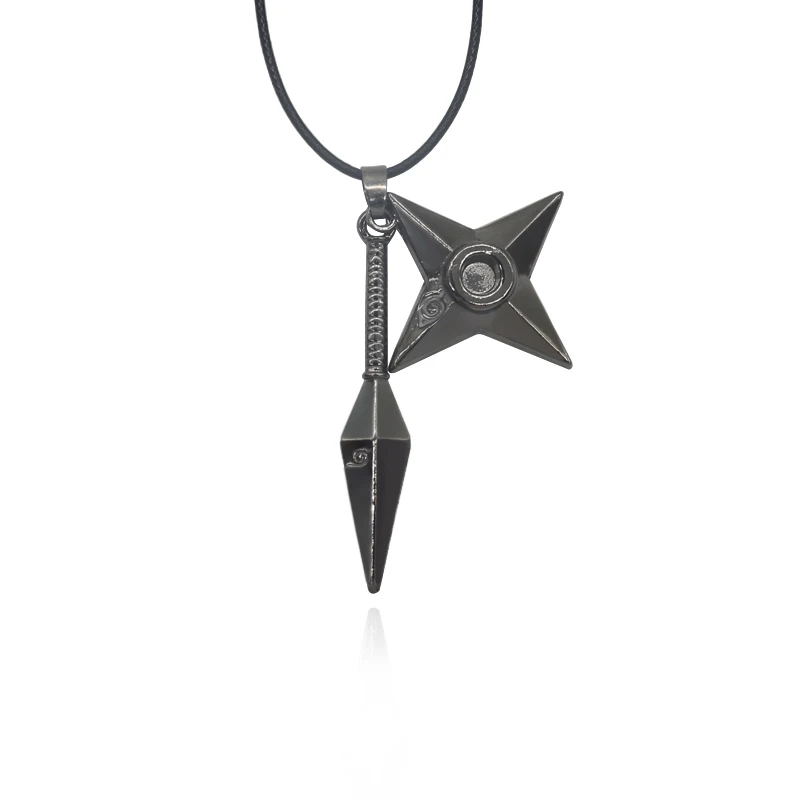 Смешанные стили Аниме Наруто Ожерелье Учиха Итачи Mangekyou кулон лист деревенский символ косплей ювелирные изделия ожерелье дропшиппинг - Окраска металла: Naruto H