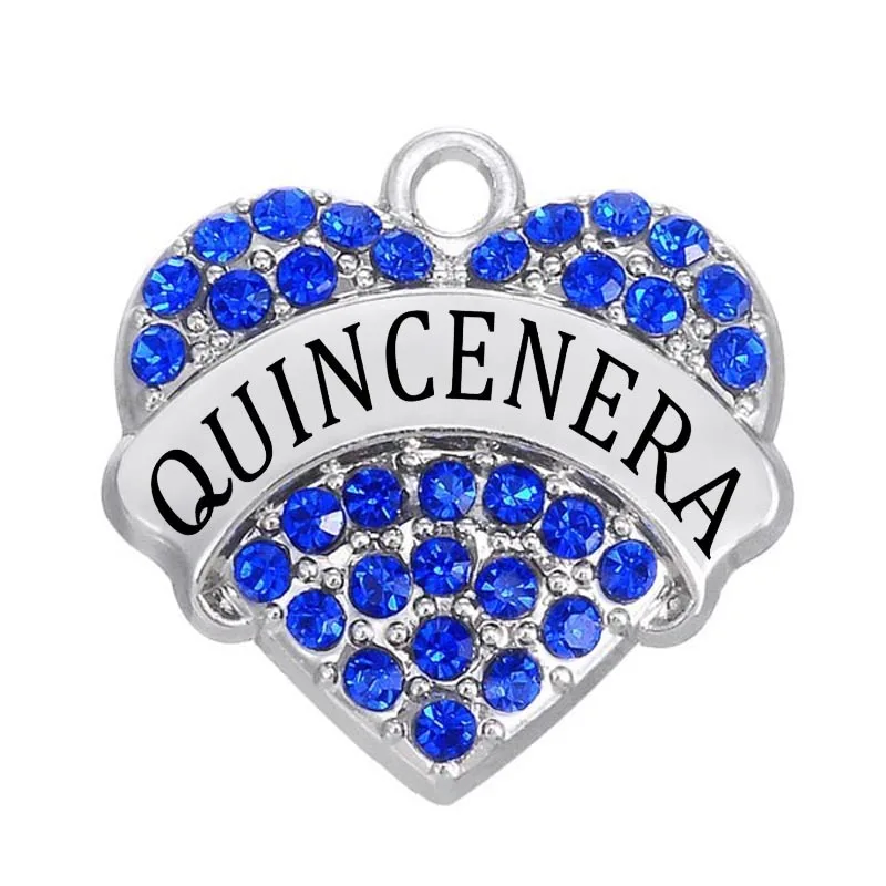 Jewelry Making Diy Clear White Crystal Alloy Rhodium Plated Hearts