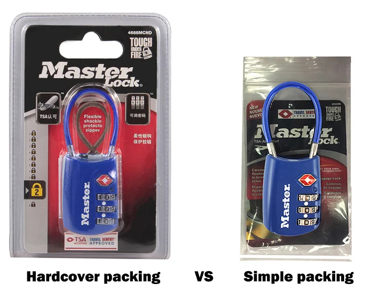 Master Lock TSA Locks Smart Combination Lock For Travel Luggage Suitcase Anti-theft Code Padlock Customs Password Lock (800)