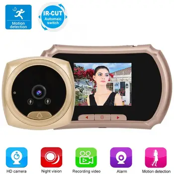 

2.8inch HD LCD Screen Home Smart Video Doorbell Kit Door Viewer Camera Monitor IR Night Vision Hot
