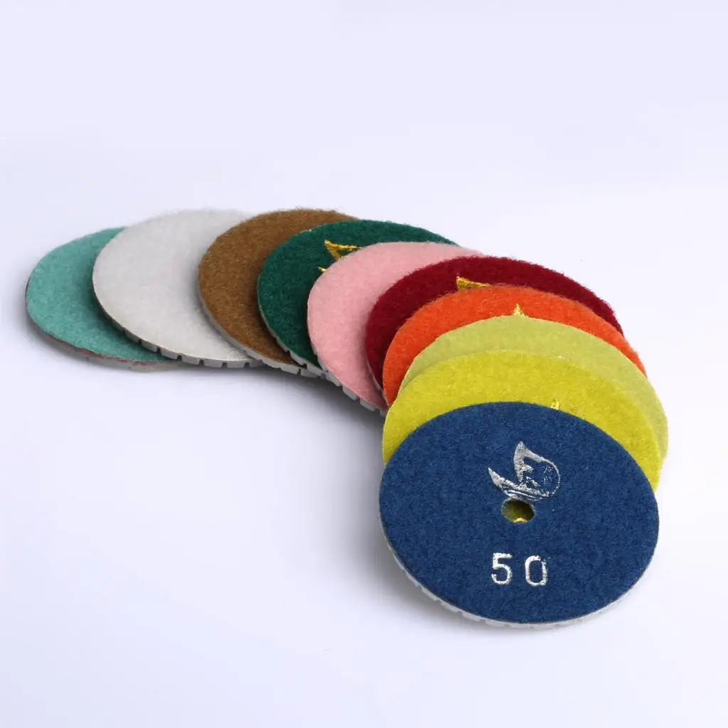 1pc Dia 80mm/3" Abrasive Tools Wet/Dry Granite Concrete Marble Diamond Polishing Pads Disc Sander Pad acessorios para dremel