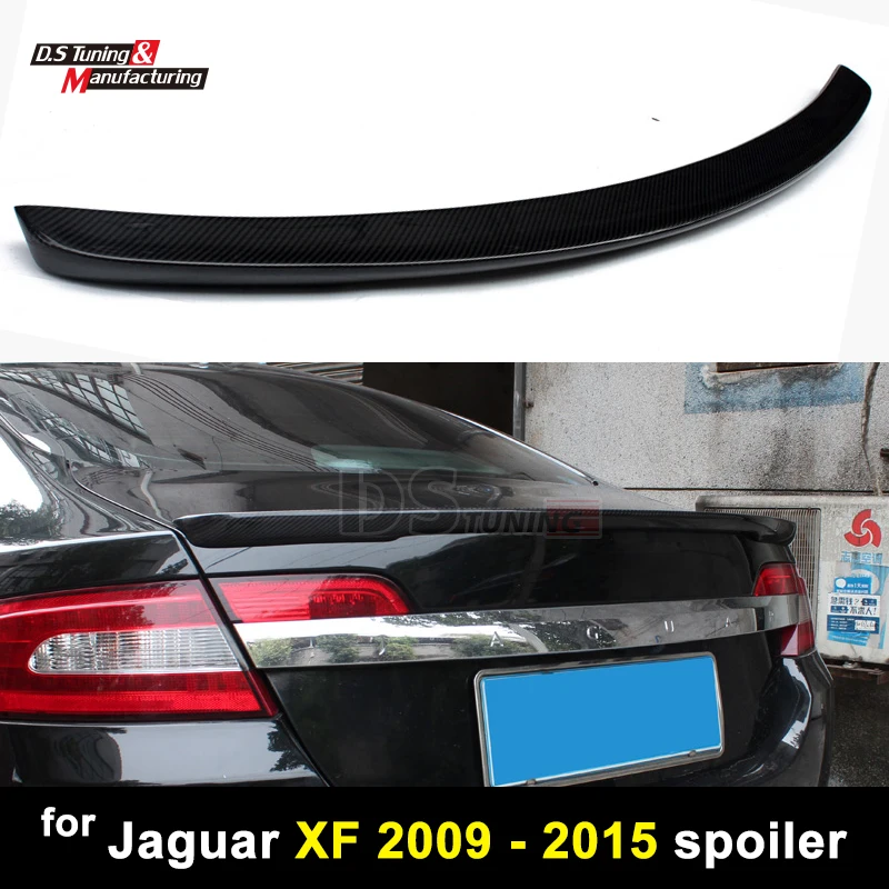 Спойлер для багажника из углеродного волокна задний бампер Jaguar XF 2009 2015|carbon fiber