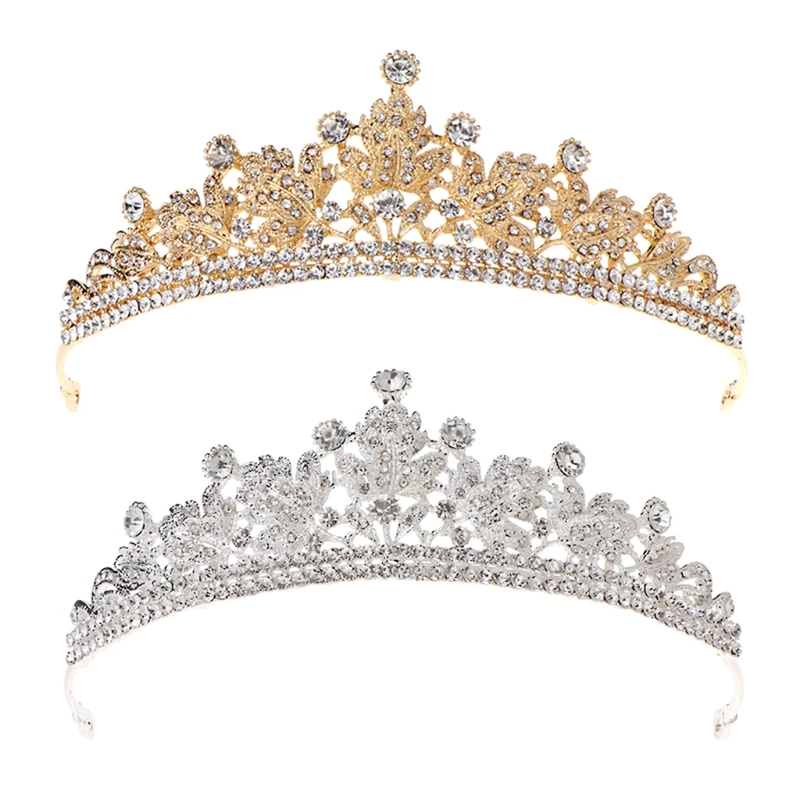 

JAVRICK Elegant Bride Crown Luxury Vintage Headwear Women Jewelry Wedding Princess Bridal Hair Accessories Tiara Jewelry