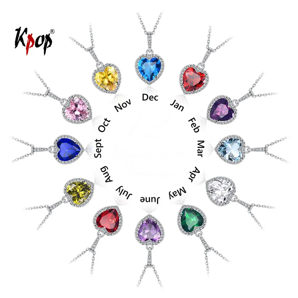 Kpop серебро 925 пробы любящее сердце очарование свадебное ювелирное кубический
