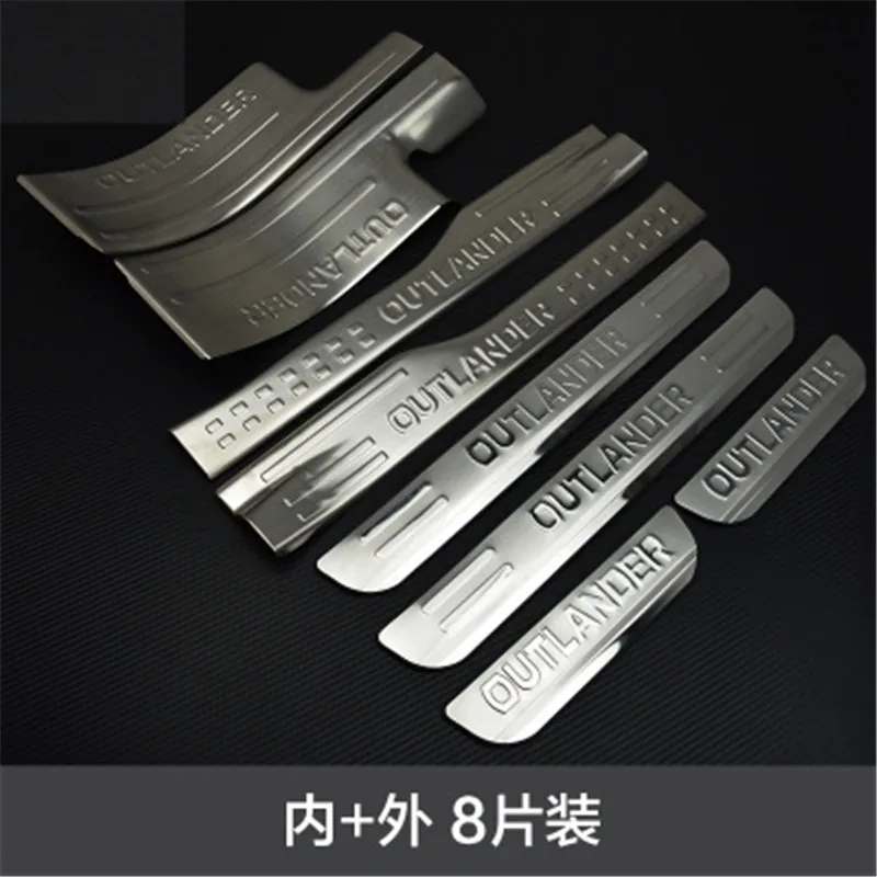 

Car styling For Mitsubishi Outlander Samurai 2013-2019 stainless steel Boutique Scuff Plate/Door Sill Door Sill Car accessories