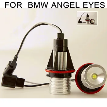 

newest 7000K White for BMW 2*3W 6W Bridgelux Chip LED Marker Angel Eyes 2 Pieces(1 Set) E39 E53 E60 E61 E63 65 E87 X5