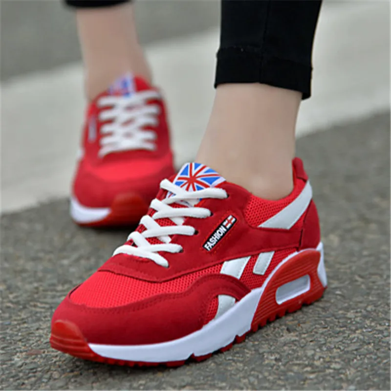 احذية الجري المرأة رياضة المرأة أحذية رياضية النساء FANDEI 2018 تنفس تشغيل الخطوط zapatillas hombre موهير رياضية للفتيات