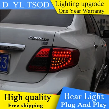 

Car Styling tail lights for Toyota Corolla taillights 2007-2010 LED Tail Lamp rear trunk lamp cover drl+signal+brake+reverse