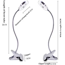 Светодиодный настольный светильник USB свет 360 градусов очень мягкий металлический конский тату и перманентный макияж осветительное оборудование татуировки аксессуары