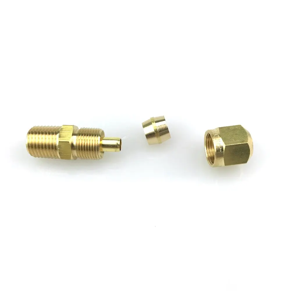1468 SAE 100102BA 1/4 &quotOD 1/8&quot или &quotили 3/8&quot NPT Мужской Латунный фитинг точка воздушного