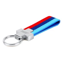 M Tech M Sport Leather Belt Car Key Ring Keychain for BMW E46 E39 E60 F30 E90 F10 F30 E36 X5 E53 E30 E34 X1 X3 M3 M5 Key Chain