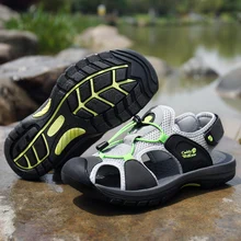 GNOME/высококачественные летние мужские сандалии; уличные Нескользящие пляжные сандалии; Мужские Классические мягкие сандалии; удобная летняя обувь для мужчин