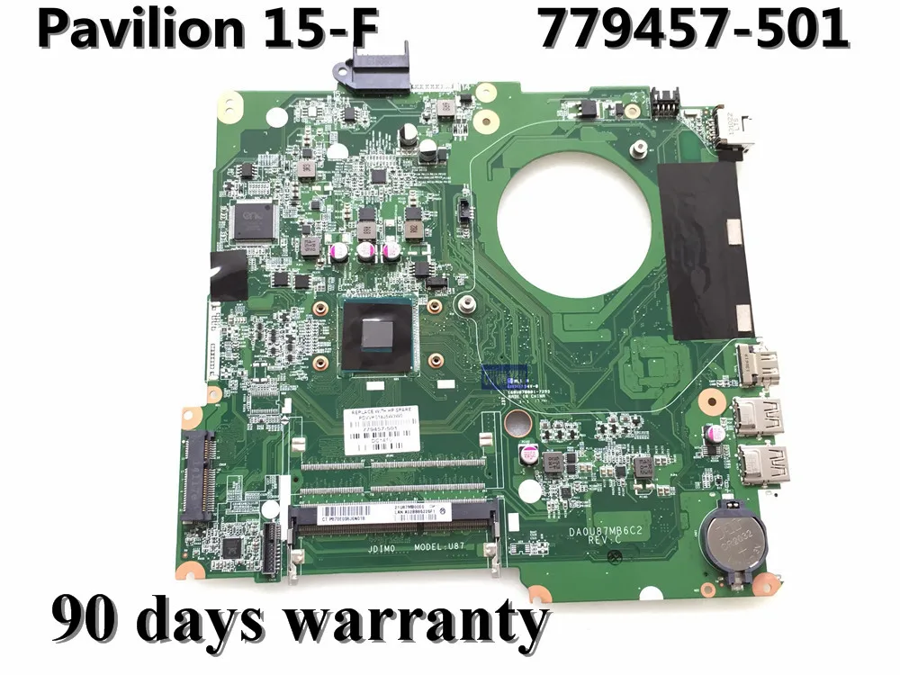 

NEW ORIGINAL 779457-501 FOR HP 15-F series laptop motherboard 779457-001 DA0U87MB6C2 Rev:C N2830 100% Tested 90Days Warranty