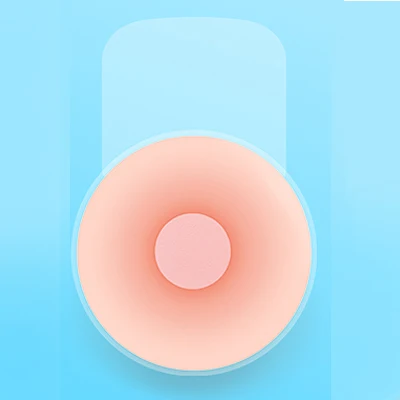 round shape 1 пара невидимых наклеек на грудь, наклейки на соски, наклейки на грудь, силиконовые накладки на соски, дышащий бюстгальтер, круглый цветок - Цвет: round shape