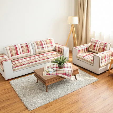 

Quality american style fashion plaid winter thickening sofa cushion cover slip-resistant fashion sofa cloth cover