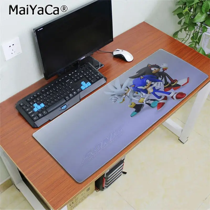 Maiyaca новых печатных Sonic The Hedgehog офисных мышей геймер мягкая мышь прокладка резиновая ПК Компьютерные игры Мышь pad