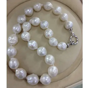 

Miss charm Jew1903 JudyCollection 15MM Huge Size Baroque White Fresh Water Pearls Necklace