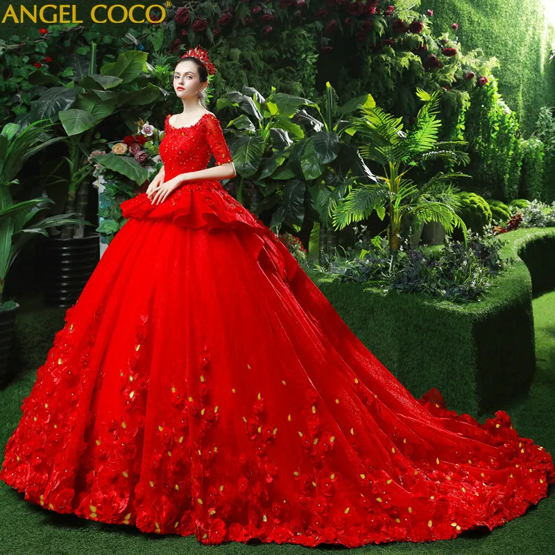 Heavy Embroidery Beading Maternity Dress Photography Props Wedding ...