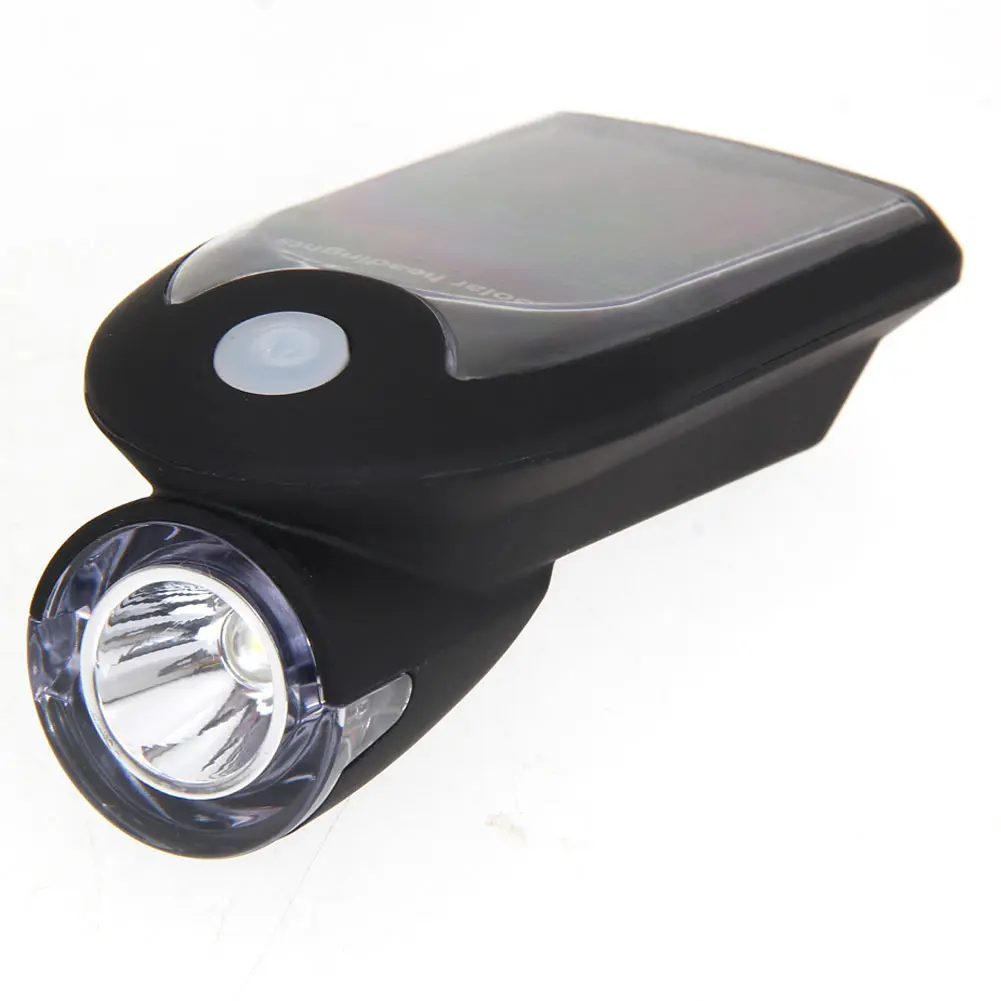 Солнечной энергии USB 2.0 Перезаряжаемые LED велосипед Велосипедный Спорт передняя фара Велоспорт мигает лампы фар 3 режима