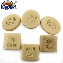 Пивное мыло ручной работы, штамп, рисунок пшеницы, прозрачный, сделай сам, натуральный органический акриловый лист, пивная чашка, мыло, изготовление уплотнения с ручкой на заказ